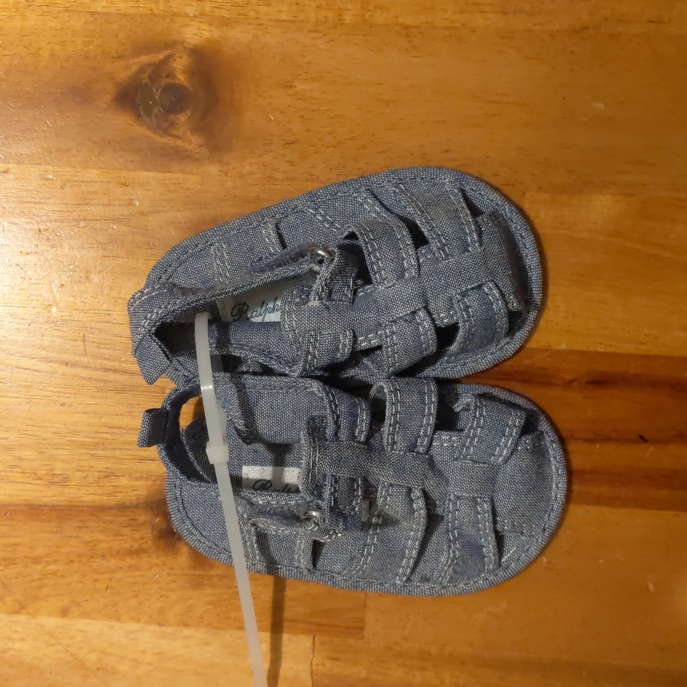 NWOT Ralph Lauren Toddler Denim Sandals
